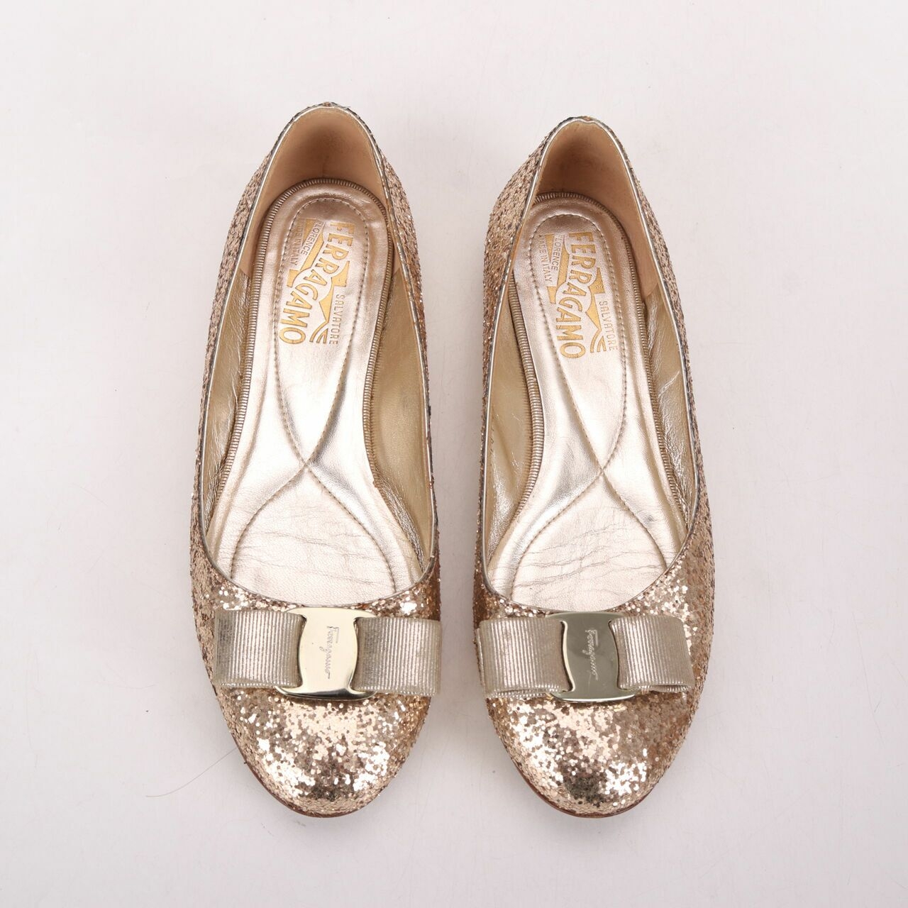 Salvatore Vara Glitter Flats