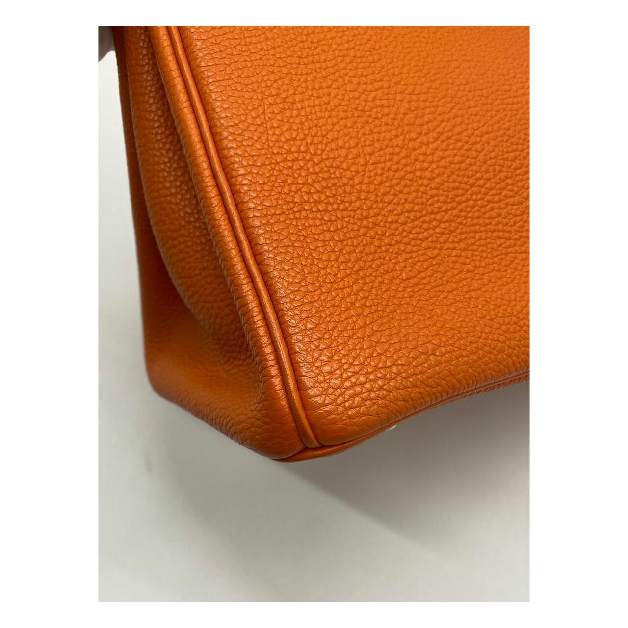 Hermes Birkin 30 Orange Togo Phw #I Hand Bag