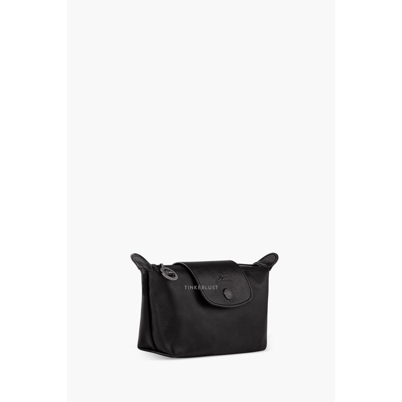 Longchamp Le Pliage Xtra Pouch in Black Leather