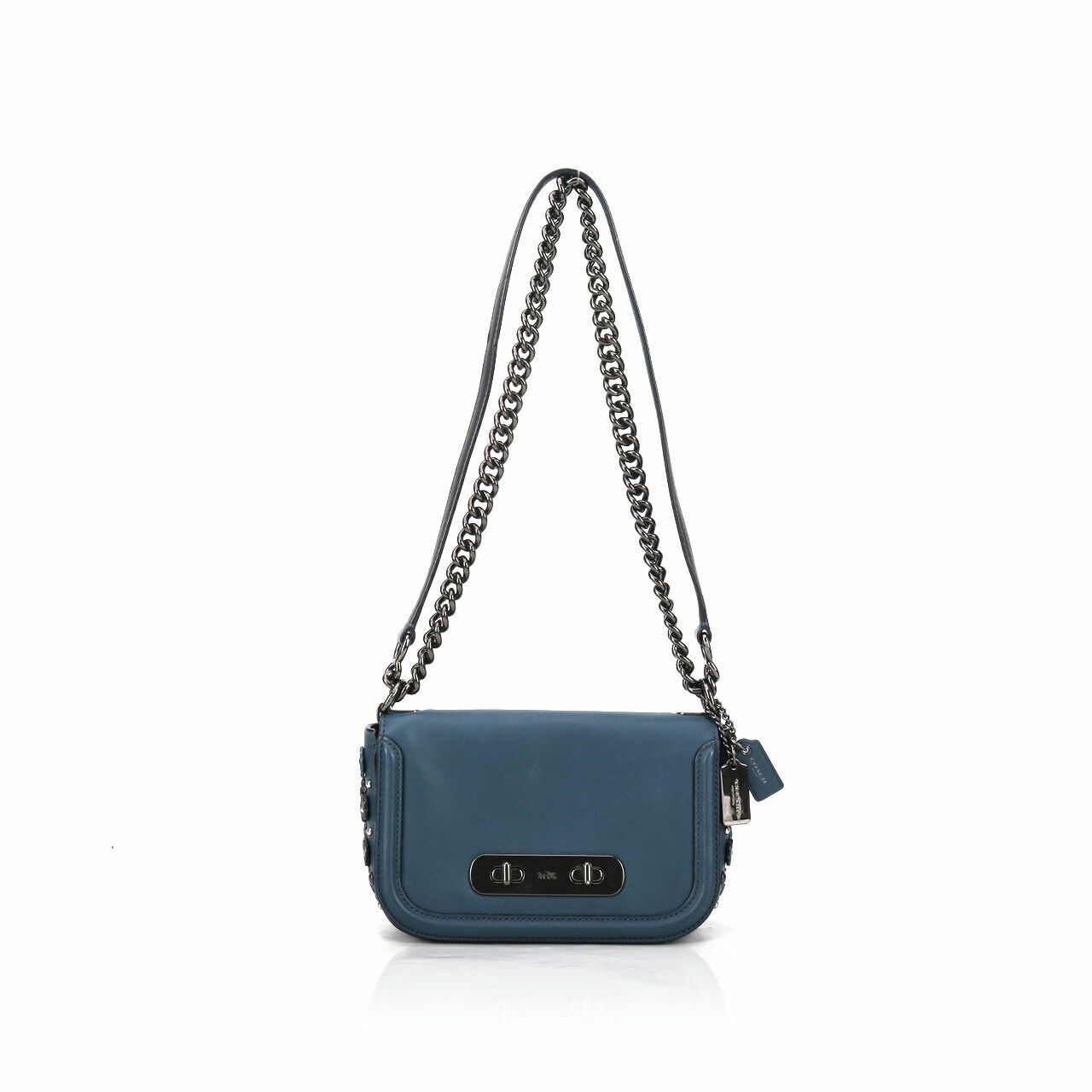 Coach 59087 Swagger Willow Blue Shoulder Bag