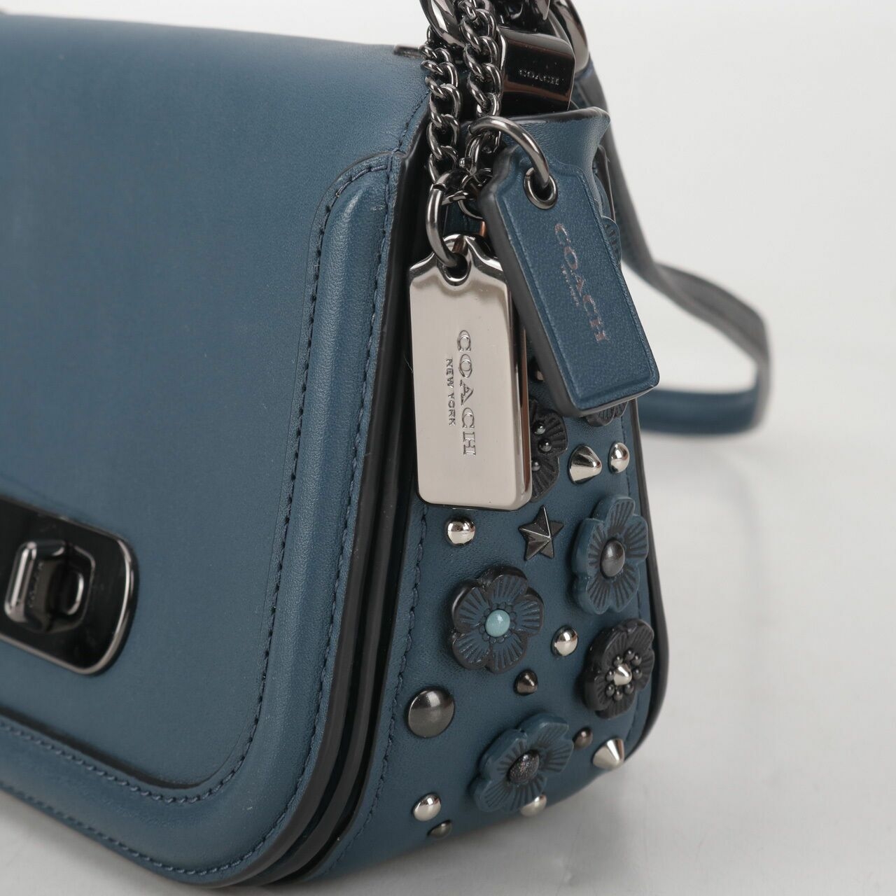 Coach 59087 Swagger Willow Blue Shoulder Bag