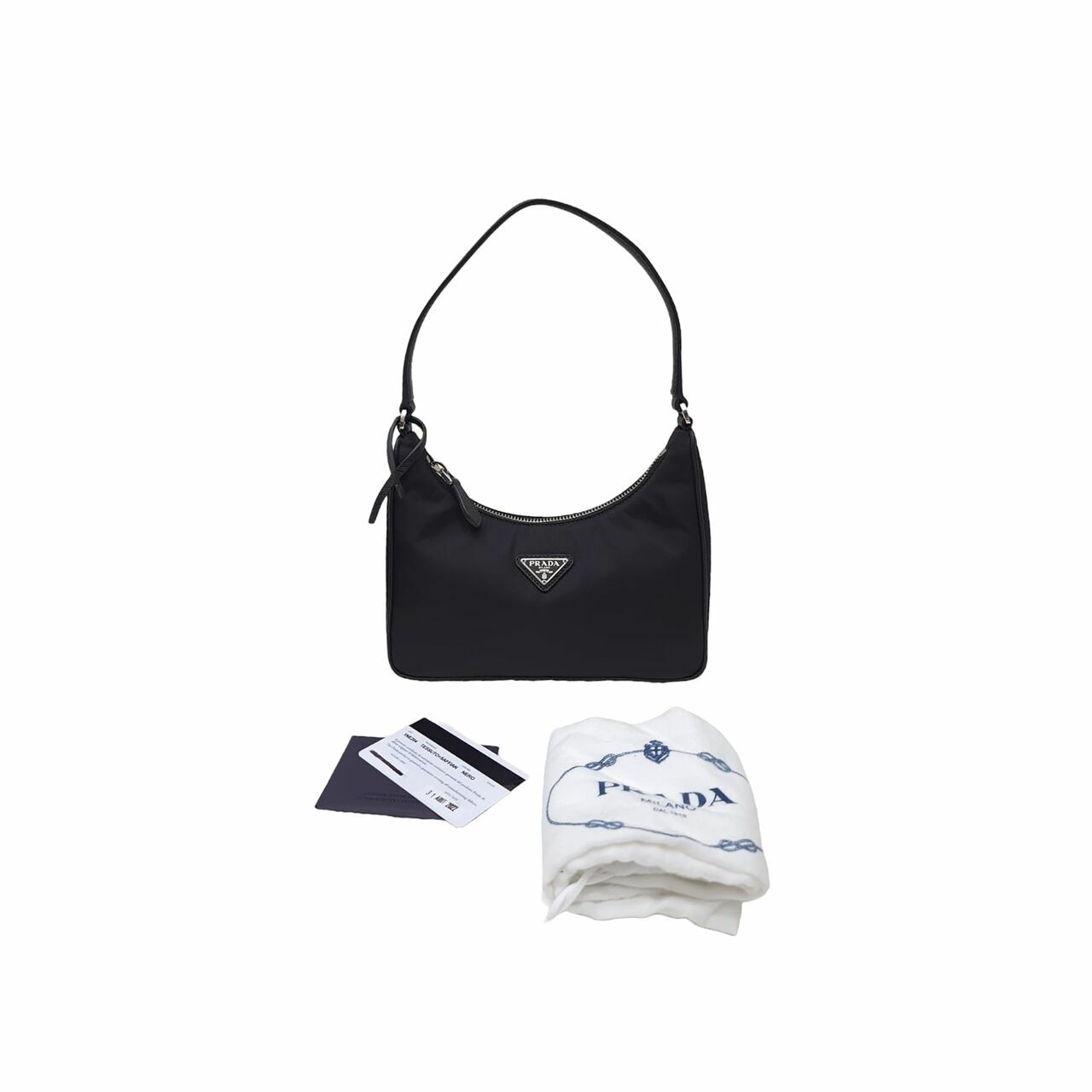 Prada Re-edition Hobo Black Shoulder Bag