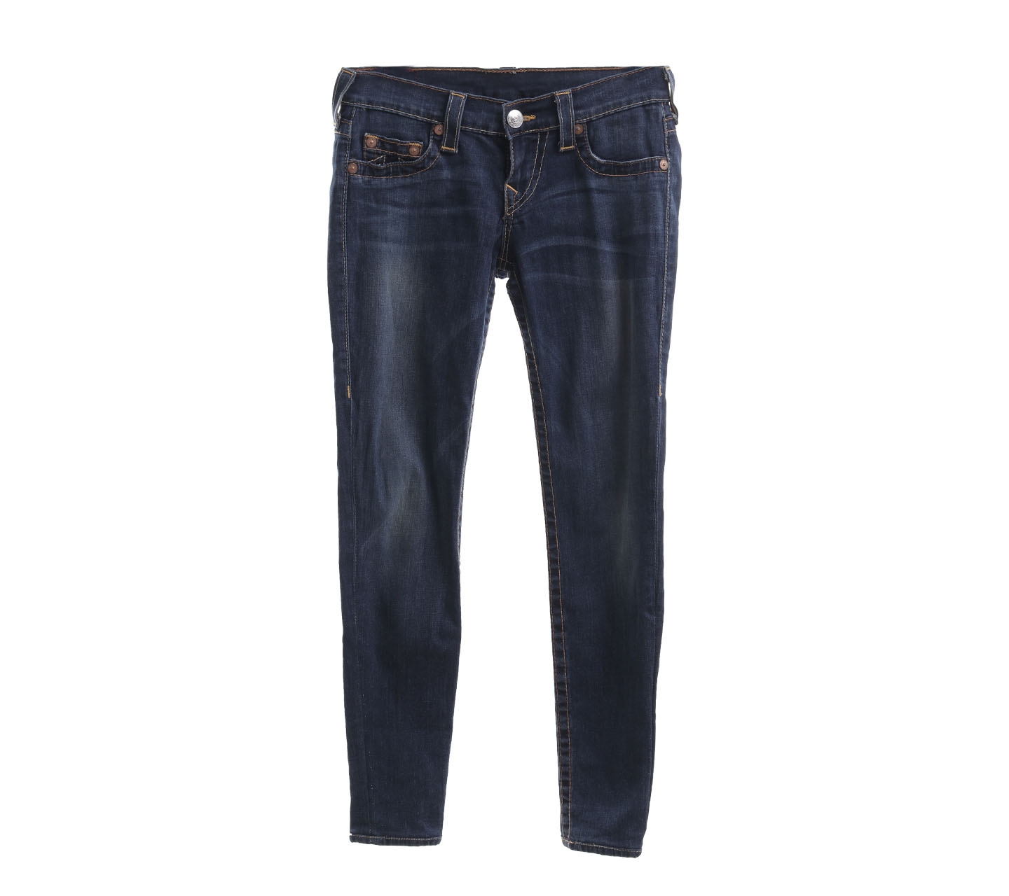 True Religion Navy Washed Long Pants