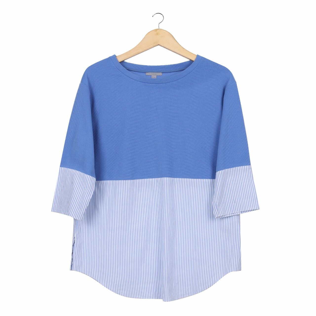 COS Blue & White Stripes Tunic Blouse