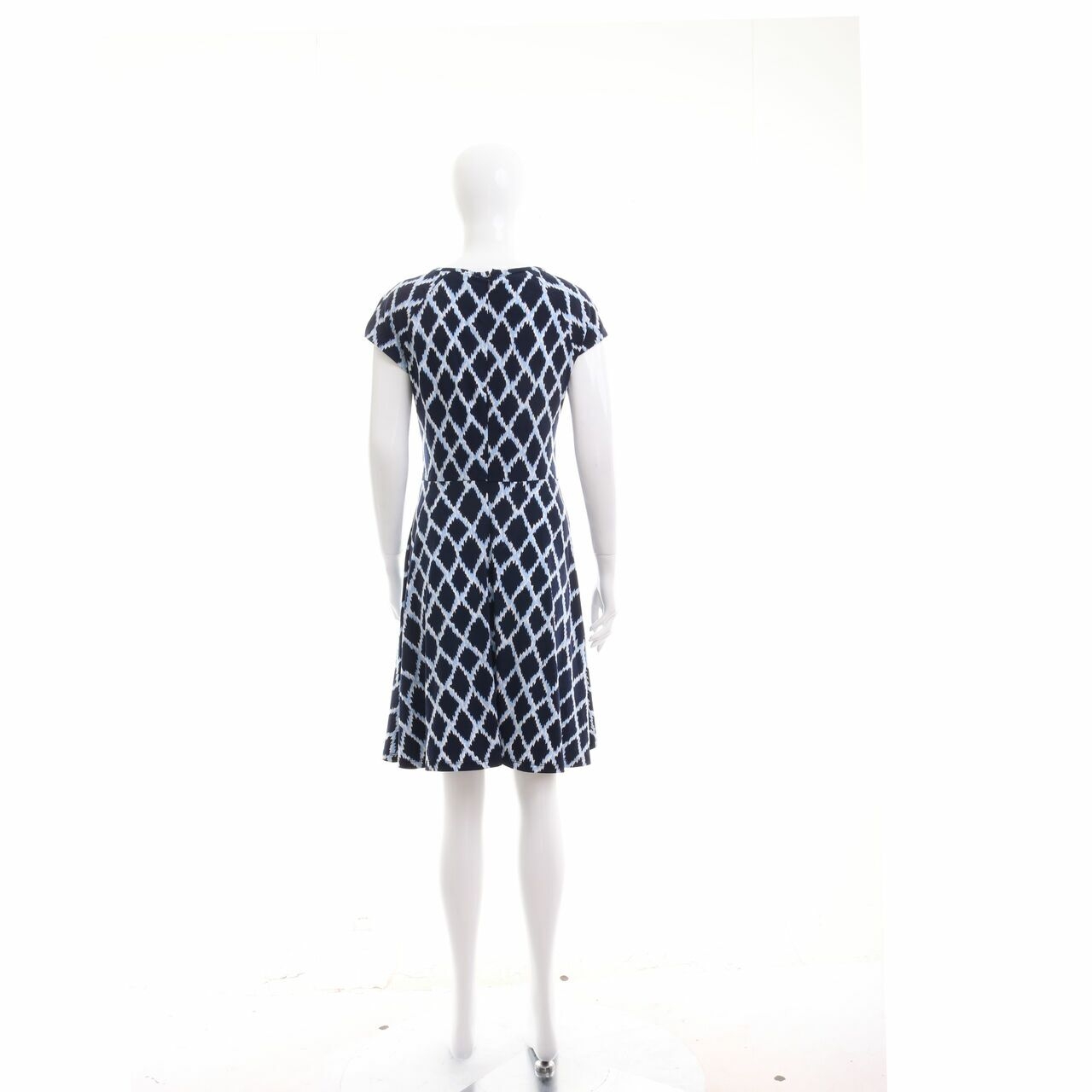 Michael Kors Navy Blue Multi Pattern Mini Dress