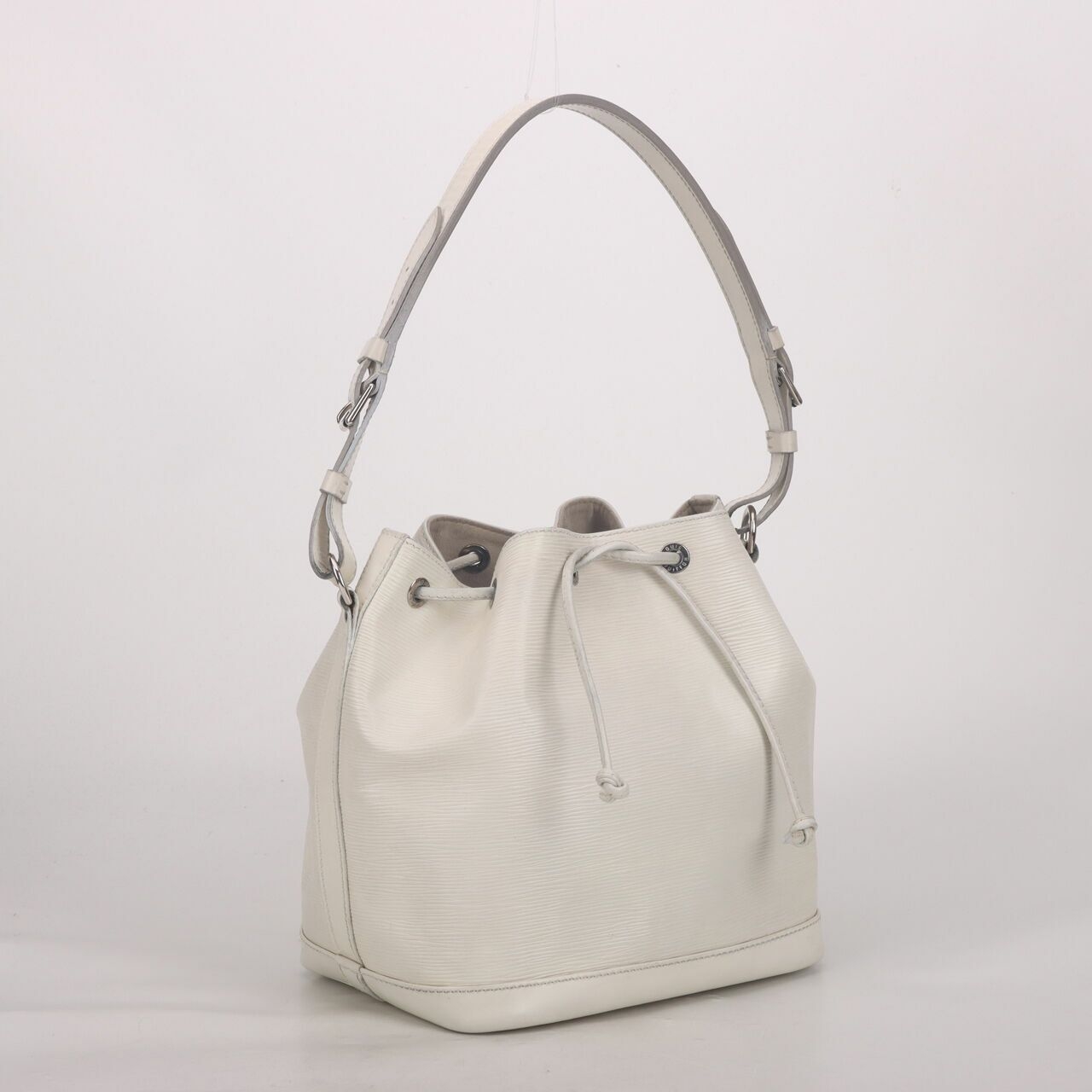 Louis Vuitton Epi Leather Noe Petit White Shoulder Bag