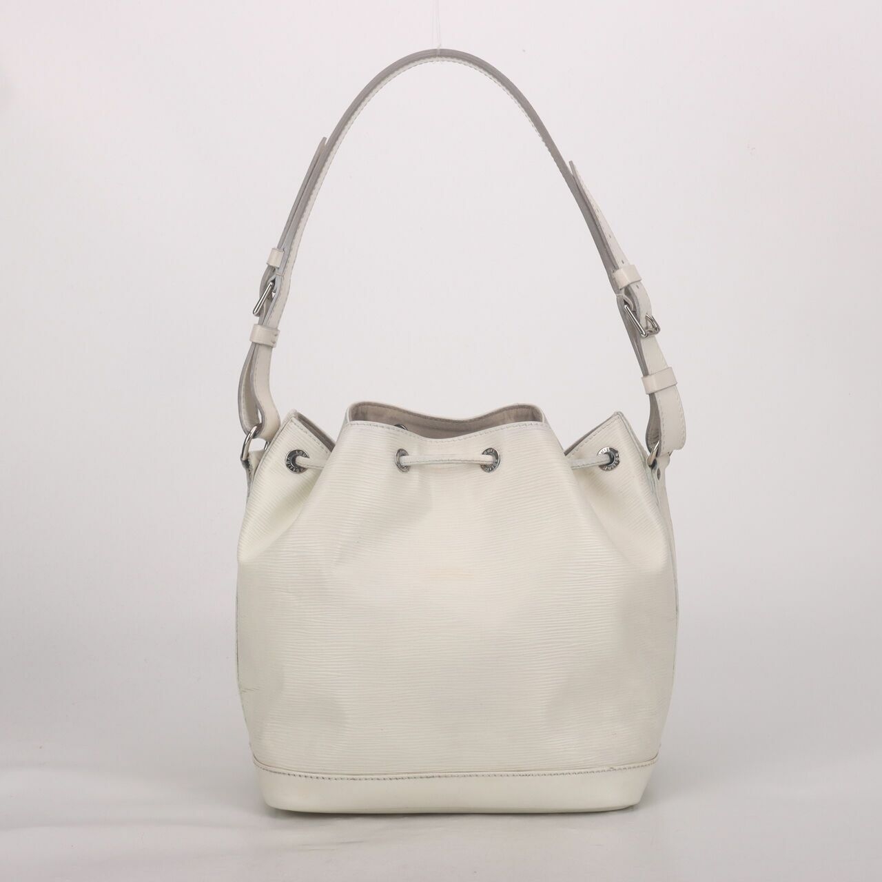 Louis Vuitton Epi Leather Noe Petit White Shoulder Bag