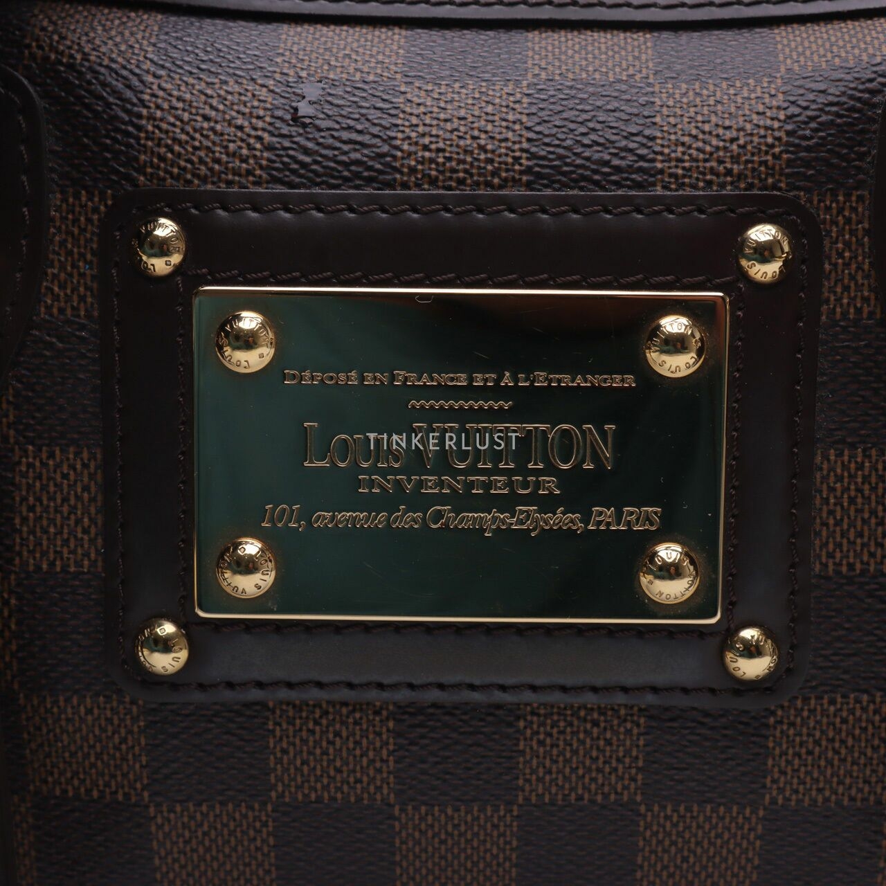 Louis Vuitton Damier Ebene Canvas Berkeley Brown Handbag