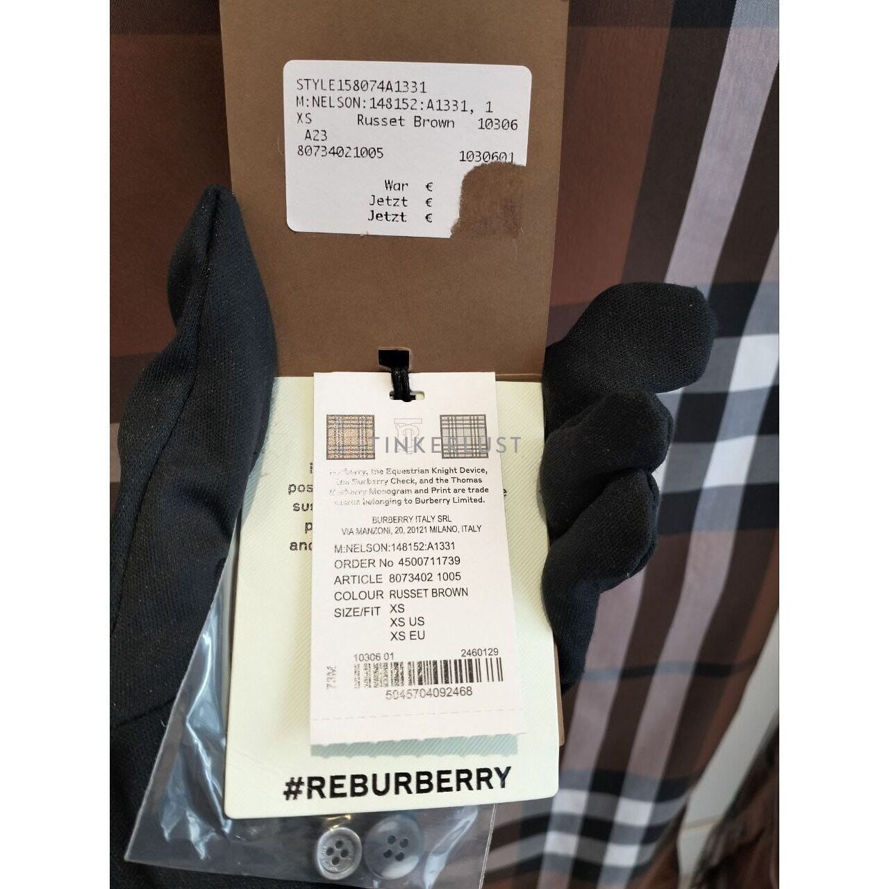 Burberry Nelson Russet Brown Longsleeve Shirt