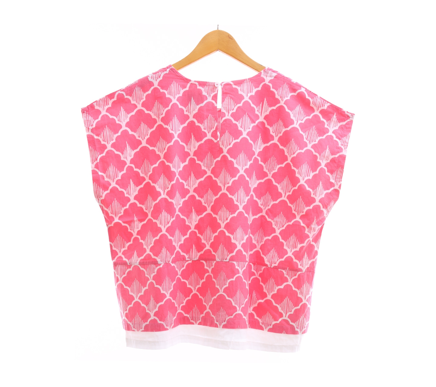 Cotton Ink Pink & White Pattern Blouse