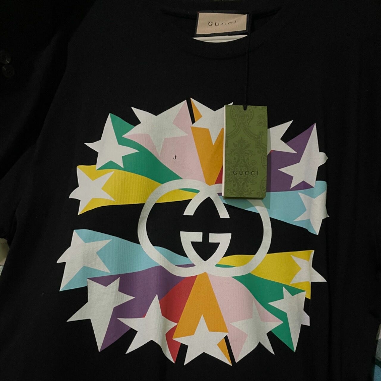 Gucci Interlocking G Star Black Size Xl