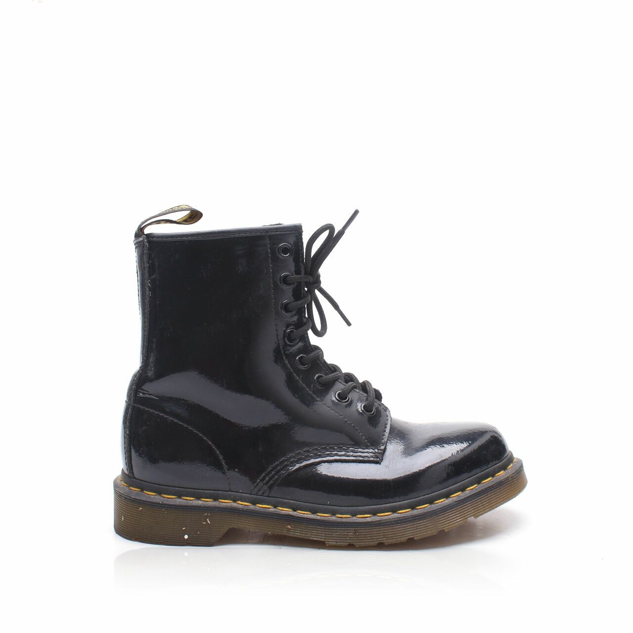 DRMARTENS Black Patent Leather Boots