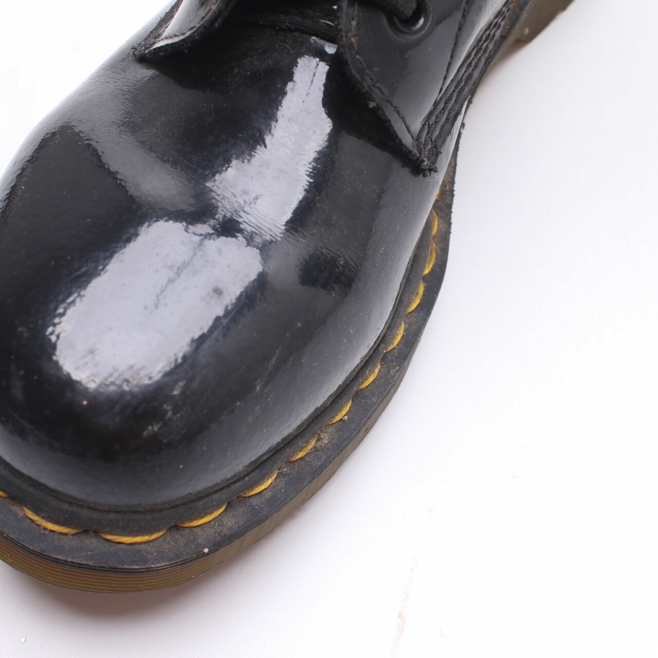 DRMARTENS Black Patent Leather Boots