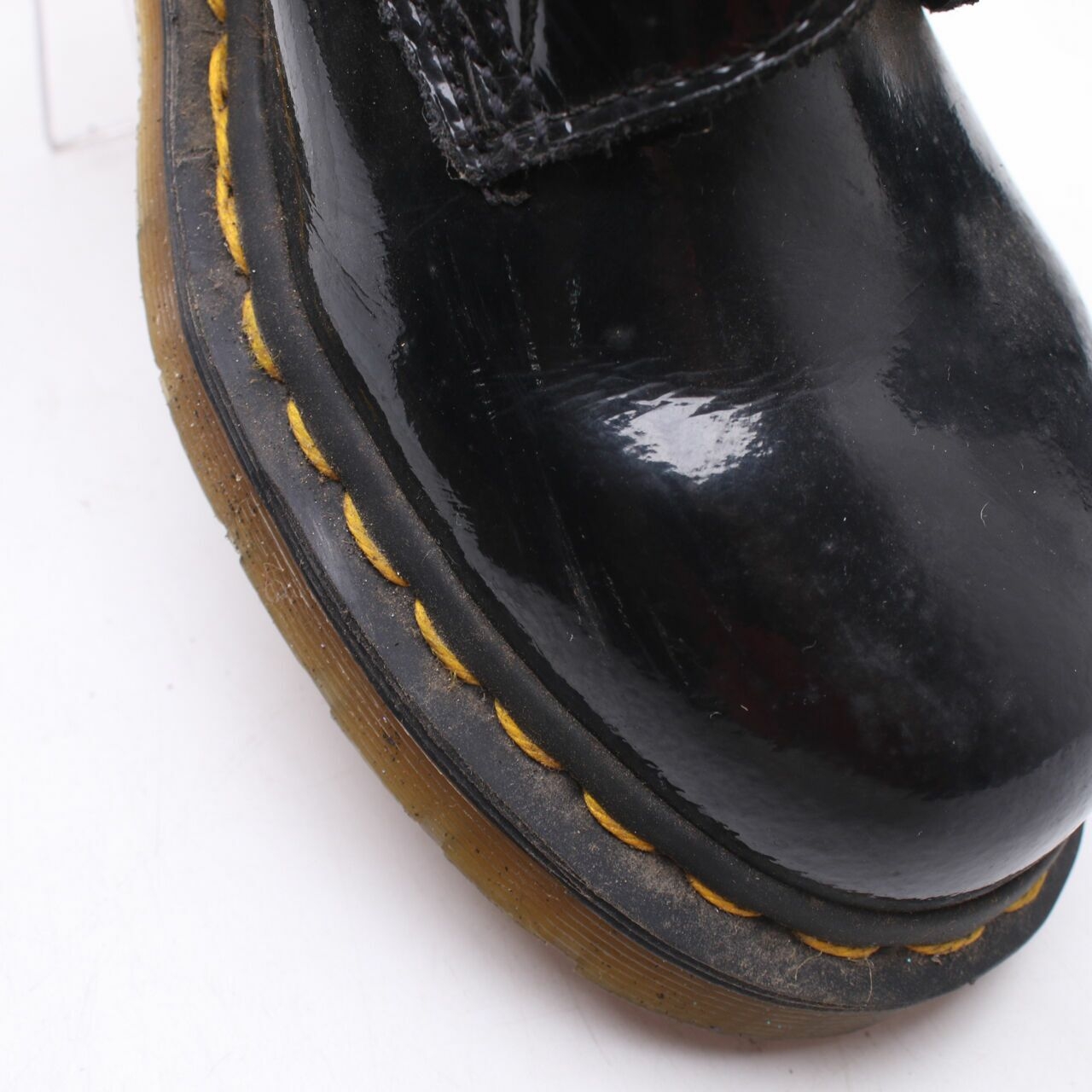 DRMARTENS Black Patent Leather Boots