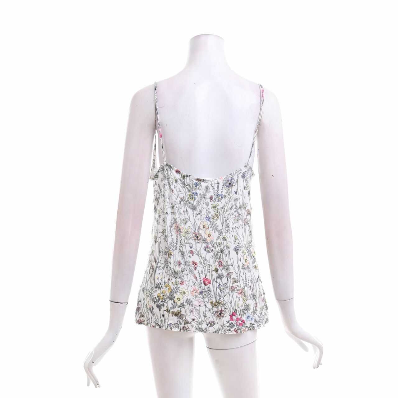 H&M White Floral Sleeveless