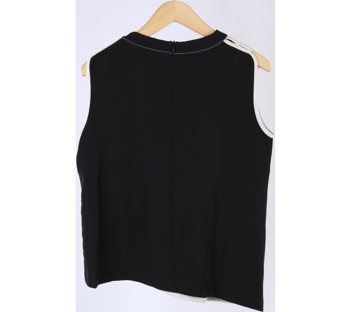 Zara Black And White Asymetric Sleeveless