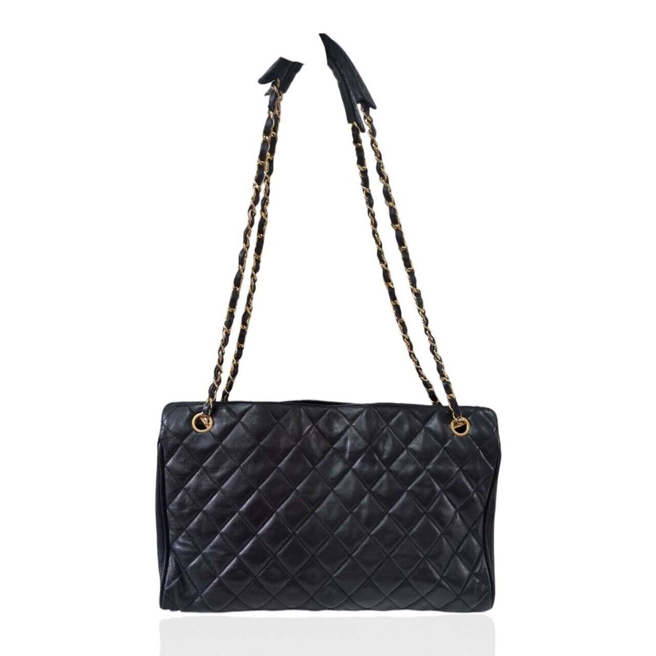 Chanel Matelassé Lambskin Black Shoulder Bag GHW #0
