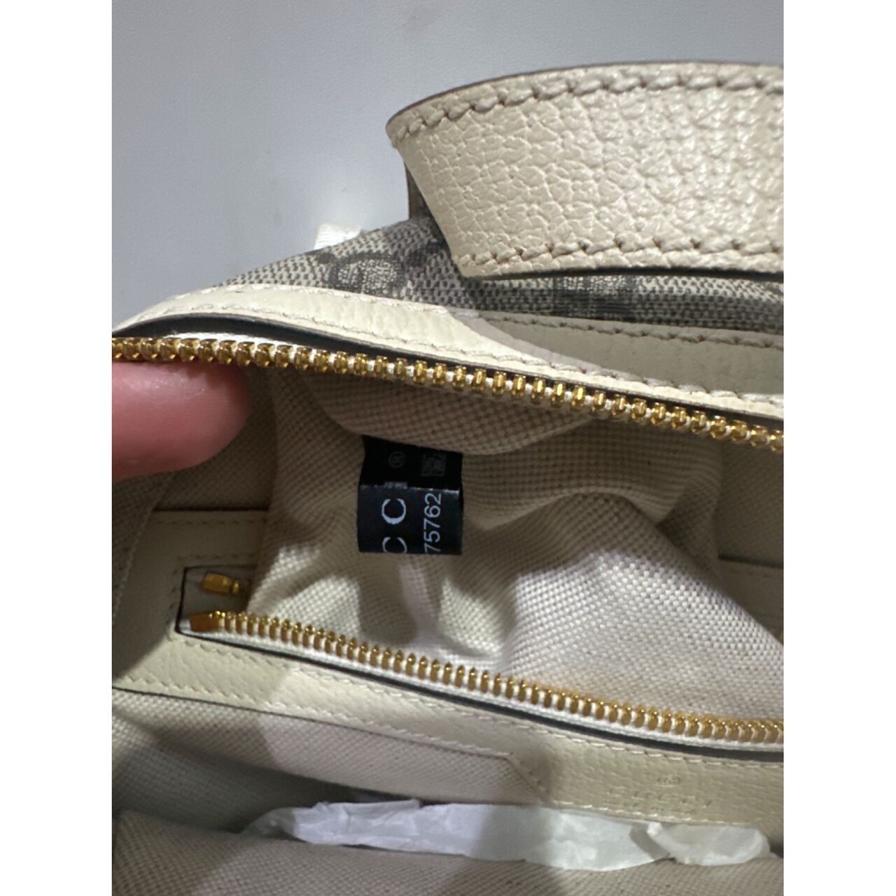 Gucci GG Supreme Ophidia White Backpack