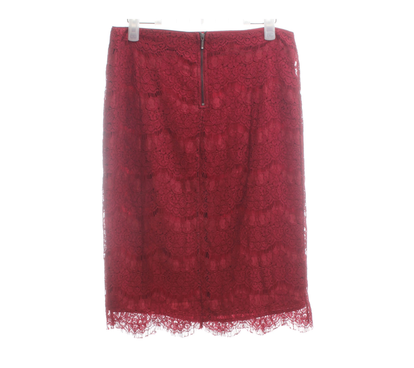 Forever 21 Maroon Lace Mini Skirt