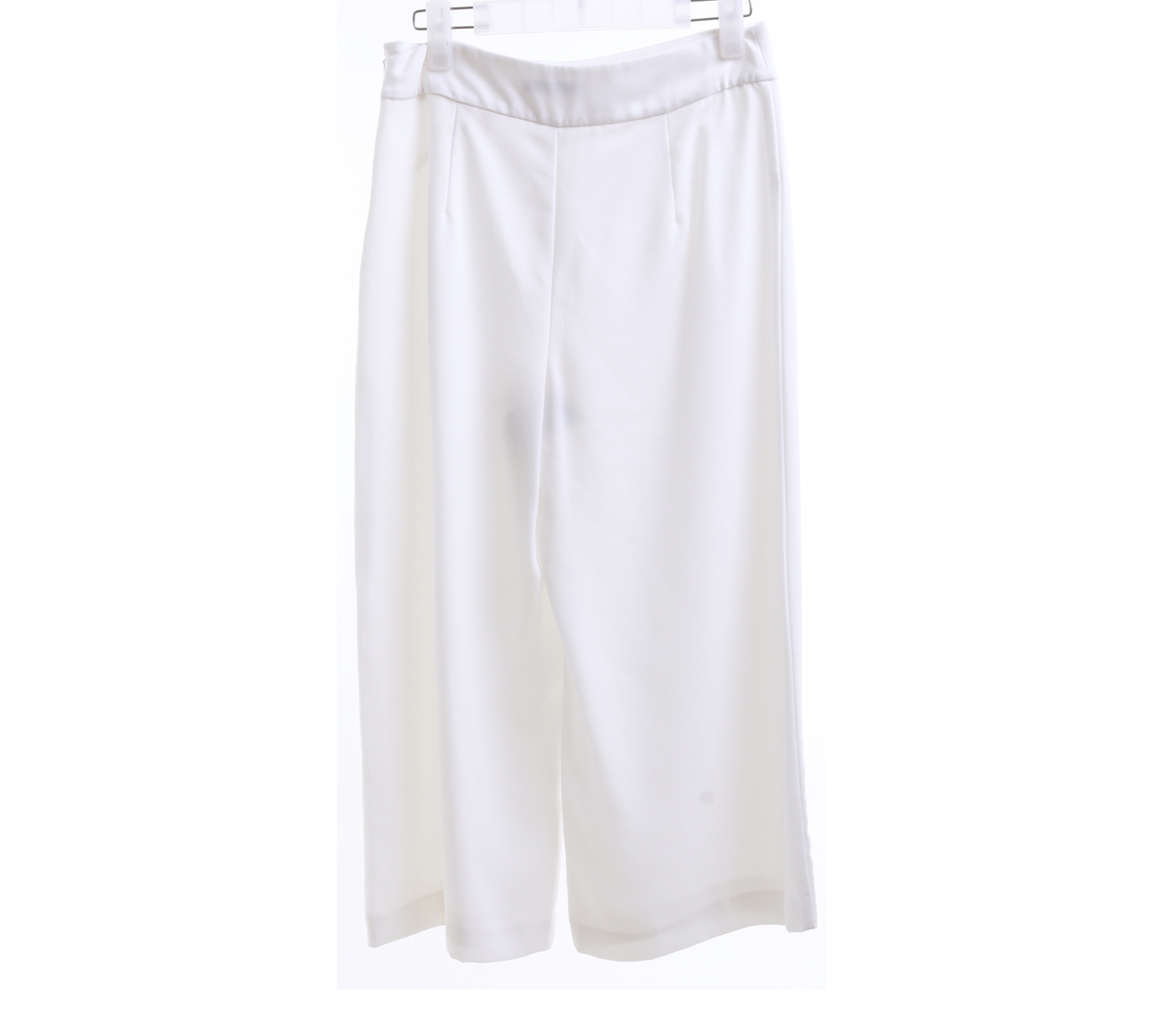 Bershka Off White Culot Cropped Pants