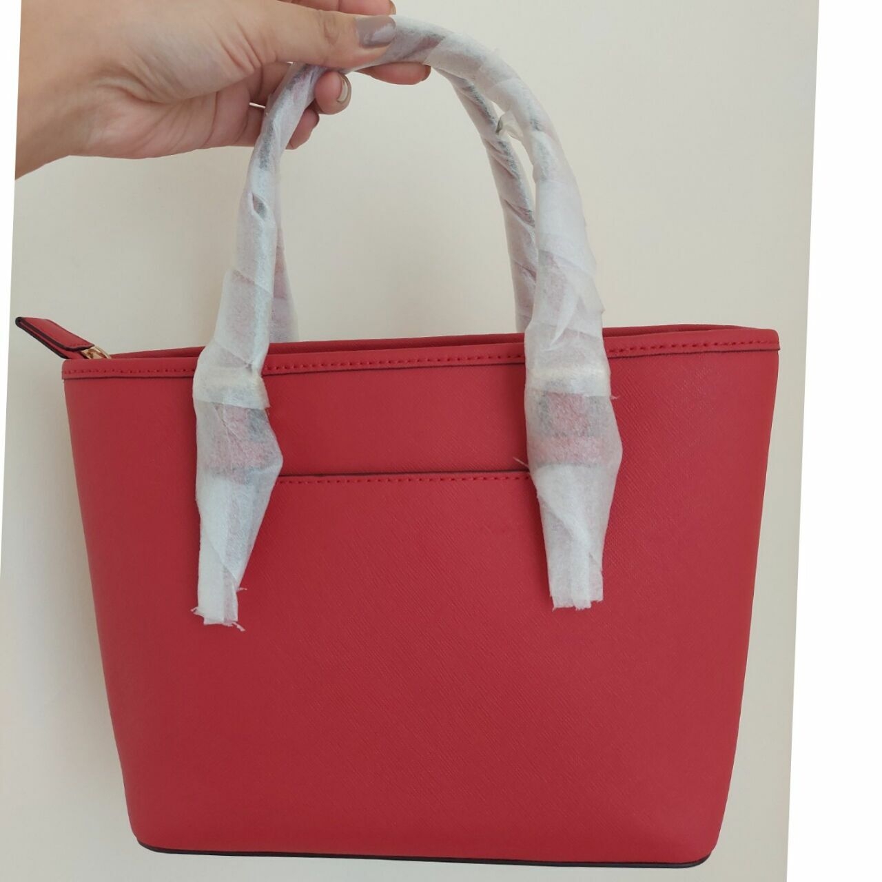 Michael Kors Red Plaid Tote Bag