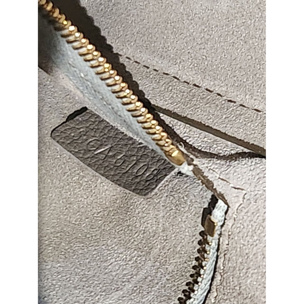 Celine Sangle Grey Leather Shoulder Bag