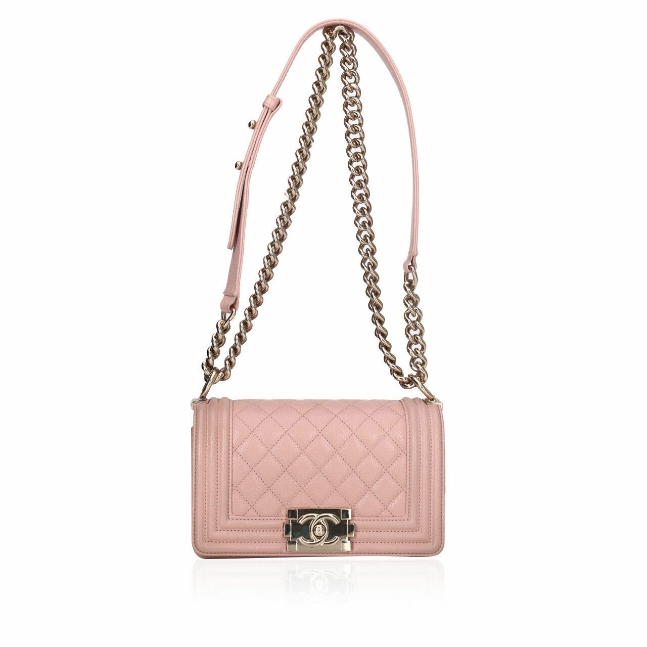 Chanel Boy Small Pink GHW #29 Shoulder Bag