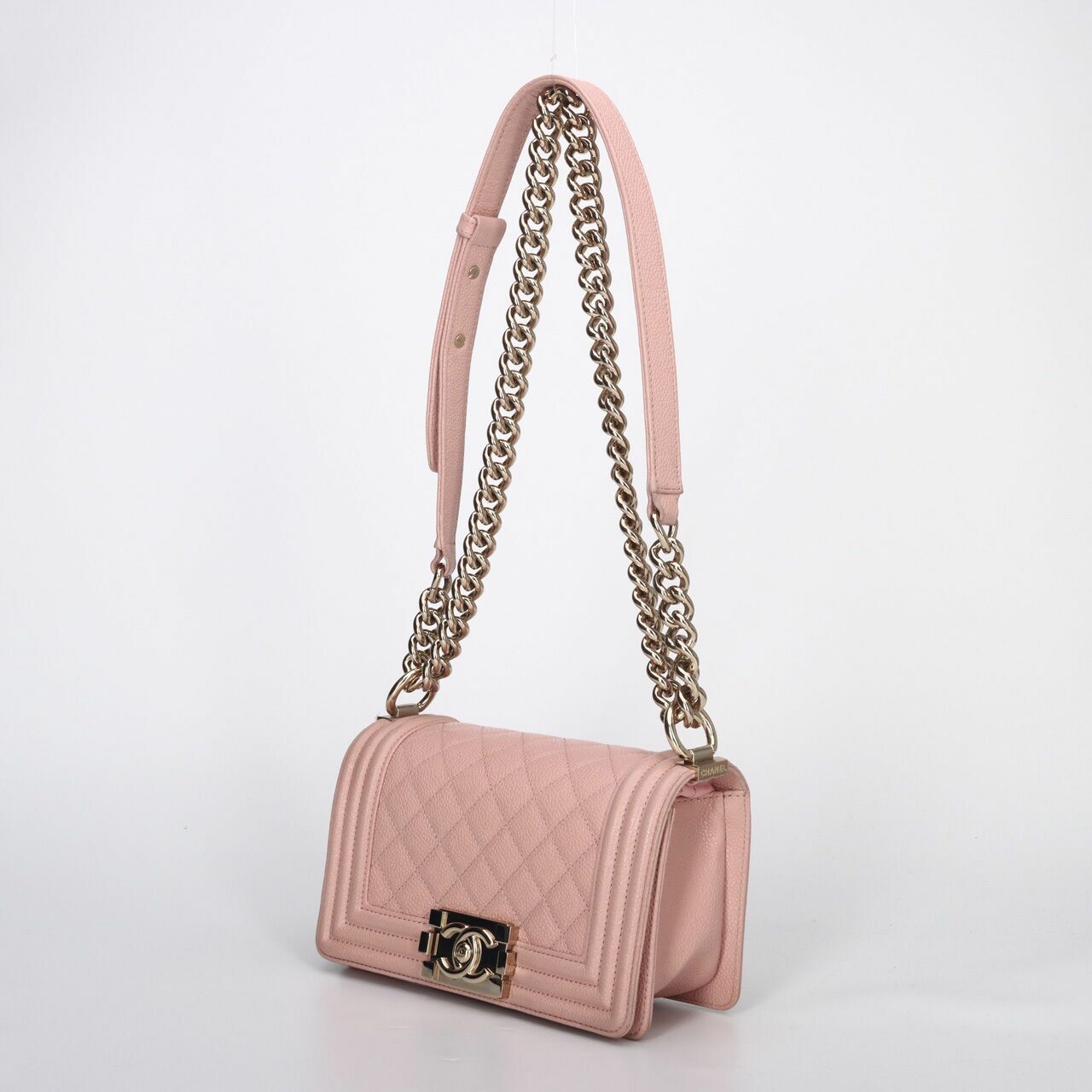 Chanel Boy Small Pink GHW #29 Shoulder Bag