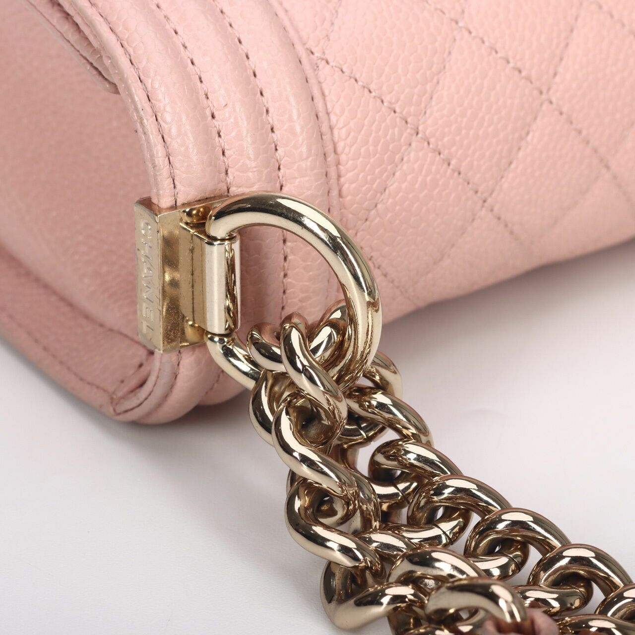 Chanel Boy Small Pink GHW #29 Shoulder Bag