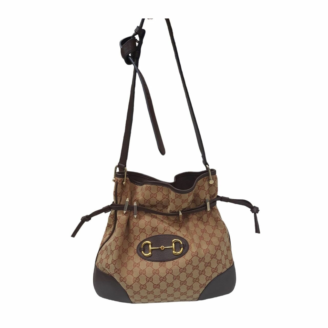 Gucci GG Canvas Horsebit 1955 Shoulder Bag