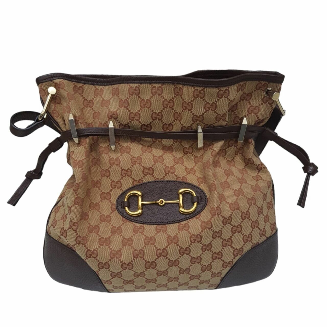 Gucci GG Canvas Horsebit 1955 Shoulder Bag