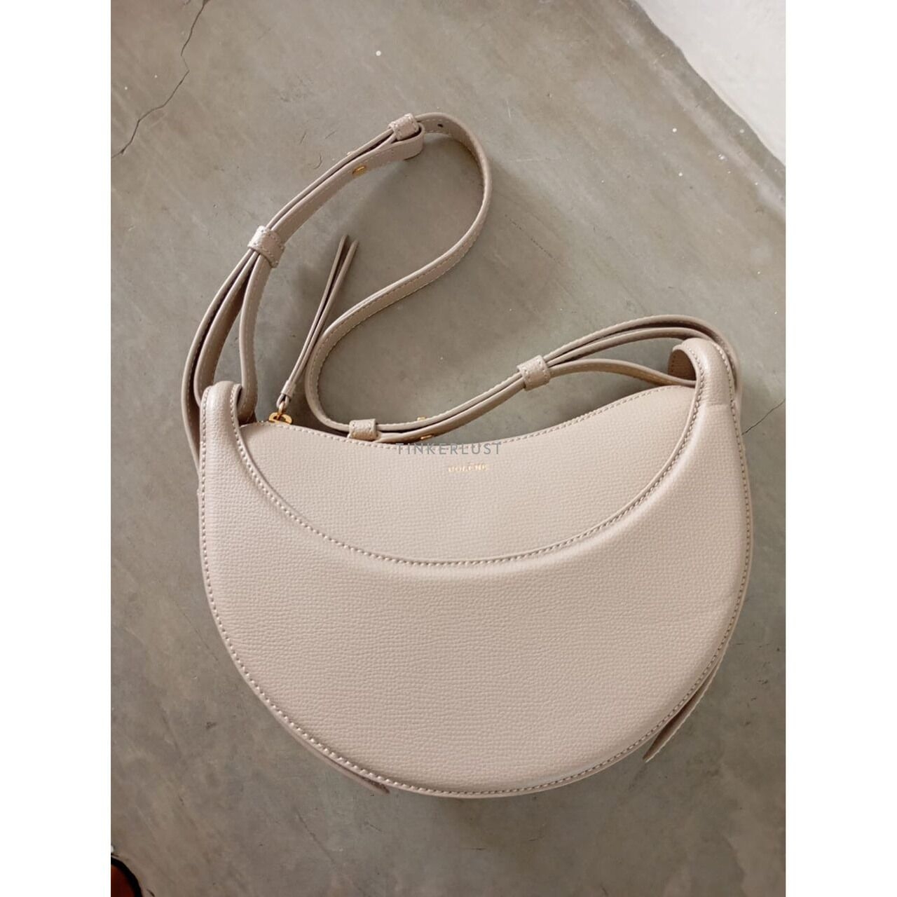 Polene Numero Dix Taupe Shoulder Bag