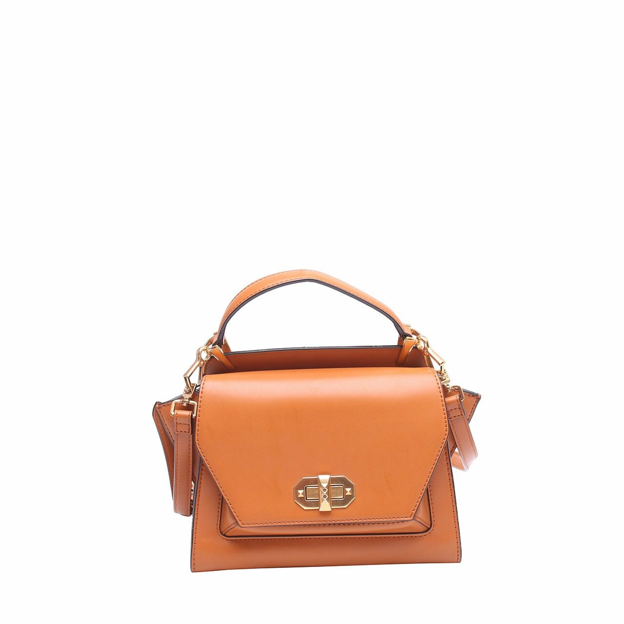 Charles & Keith Camel Orange Satchel