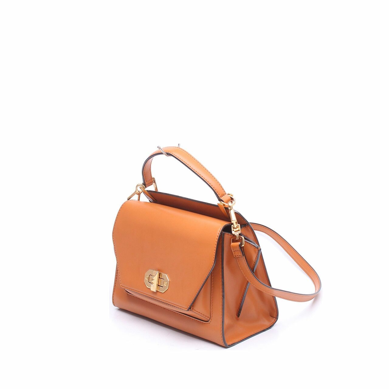 Charles & Keith Camel Orange Satchel