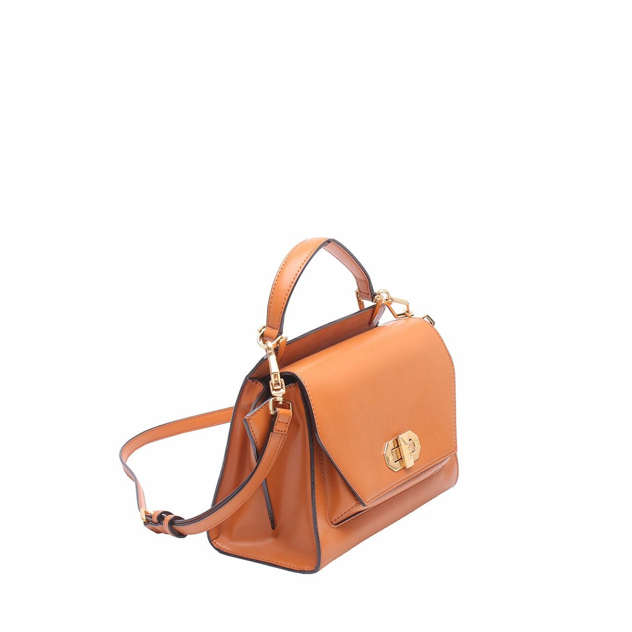 Charles & Keith Camel Orange Satchel