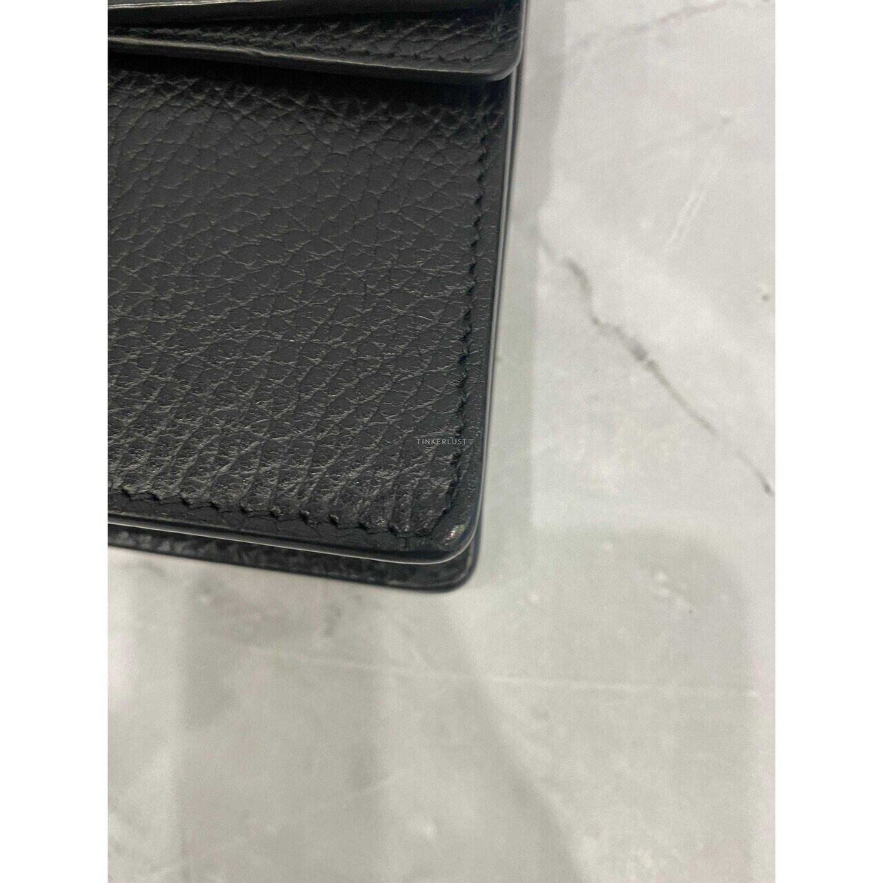 Gucci Dionysus Super Mini Leather Black SHW Sling Bag