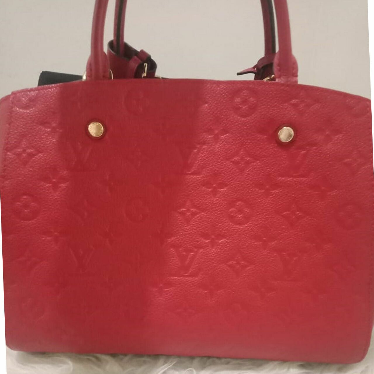 Louis Vuitton Montaigne MM Monogram Empreinte Cerise 2016 Handbag