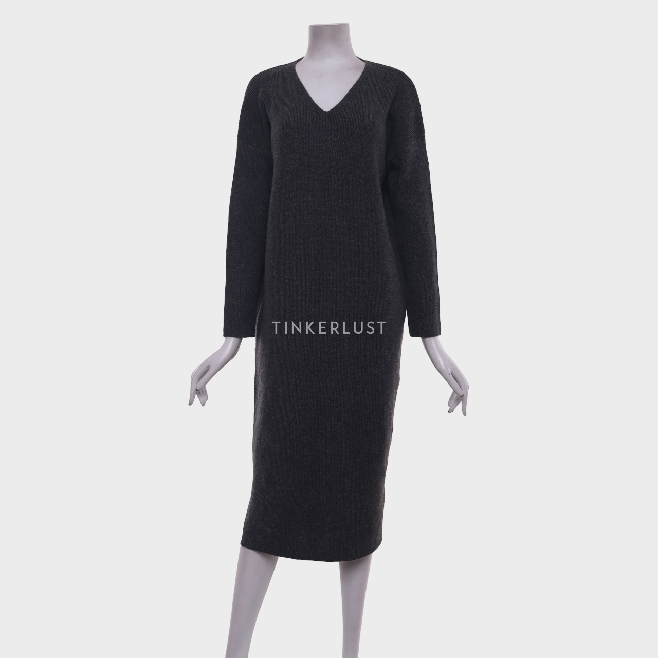UNIQLO Grey Midi Dress