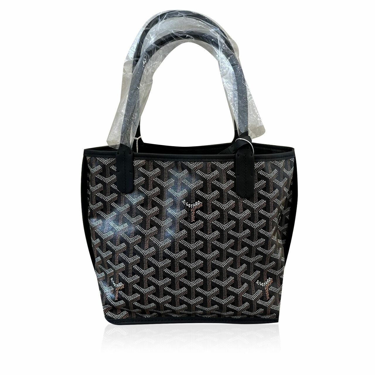 Goyard Mini Anjou Black Reversible Tote Bag