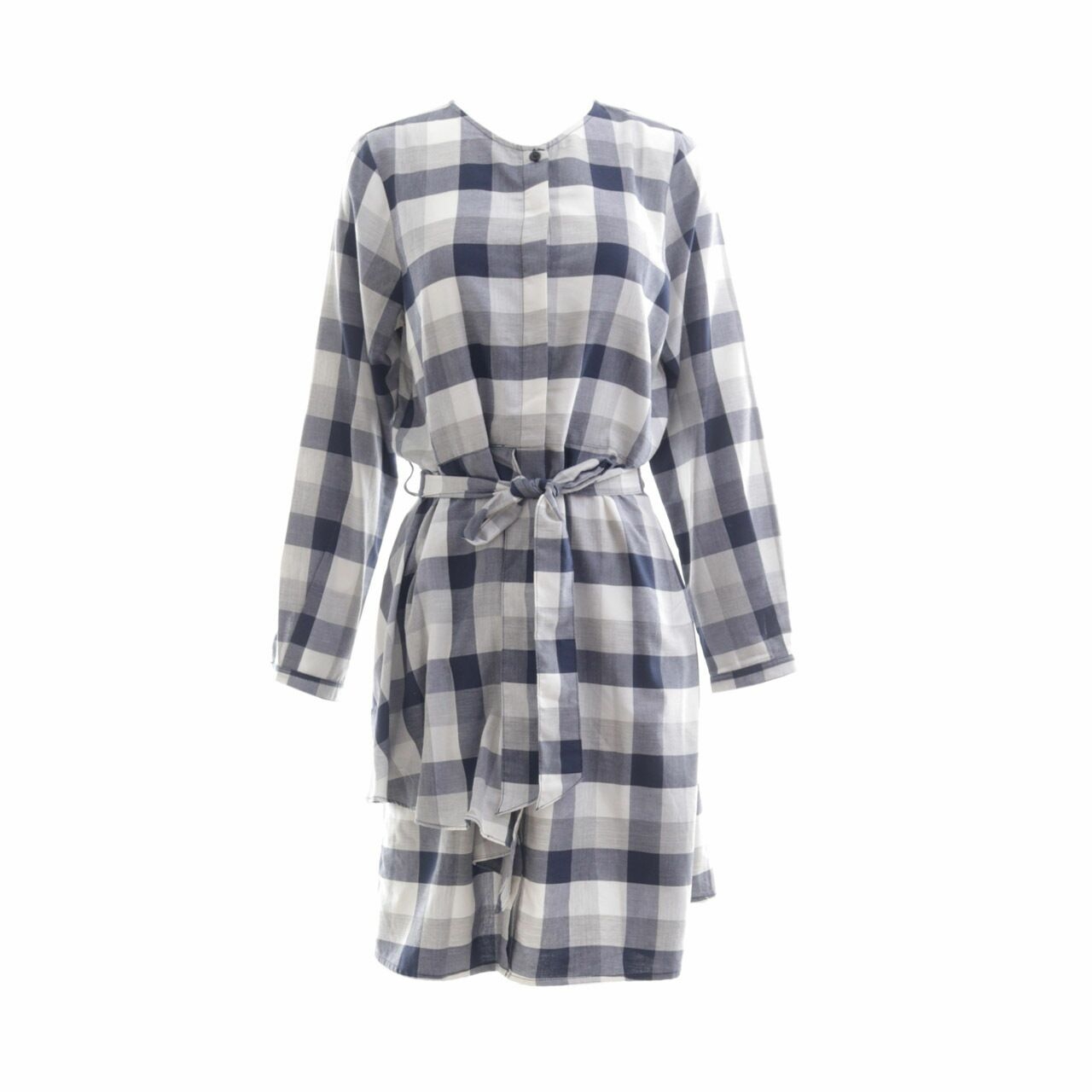 Cotton Ink Multi Plaid With Strap Mini Dress