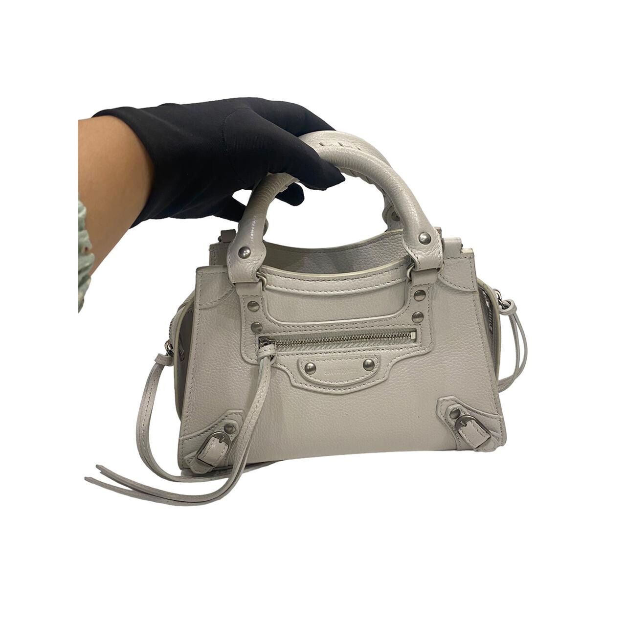 Balenciaga Neo Noe Mini Ash Grey SHW 2023 Satchel Bag