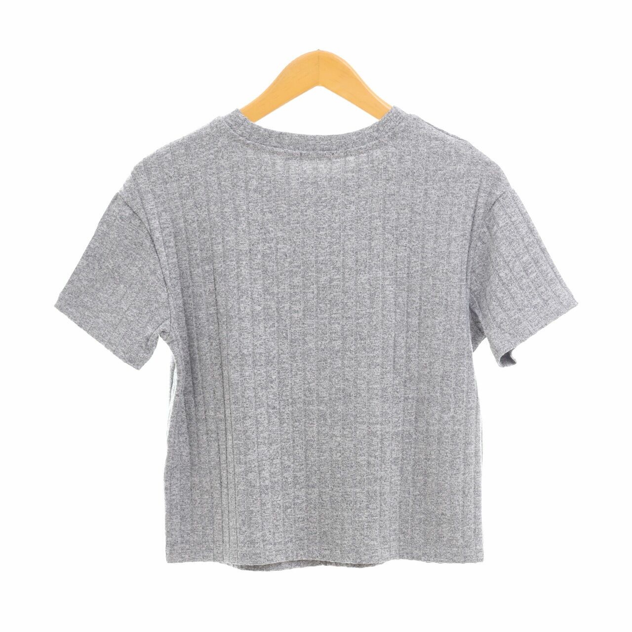 Bershka Grey Knit Blouse