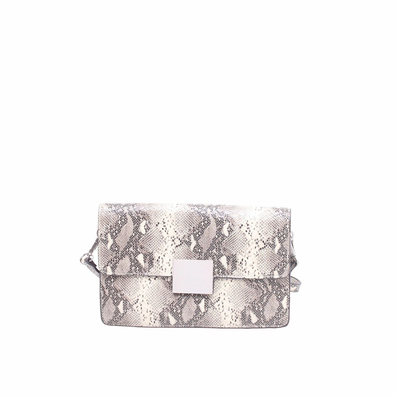 Zara Grey Snake Skin Sling Bag