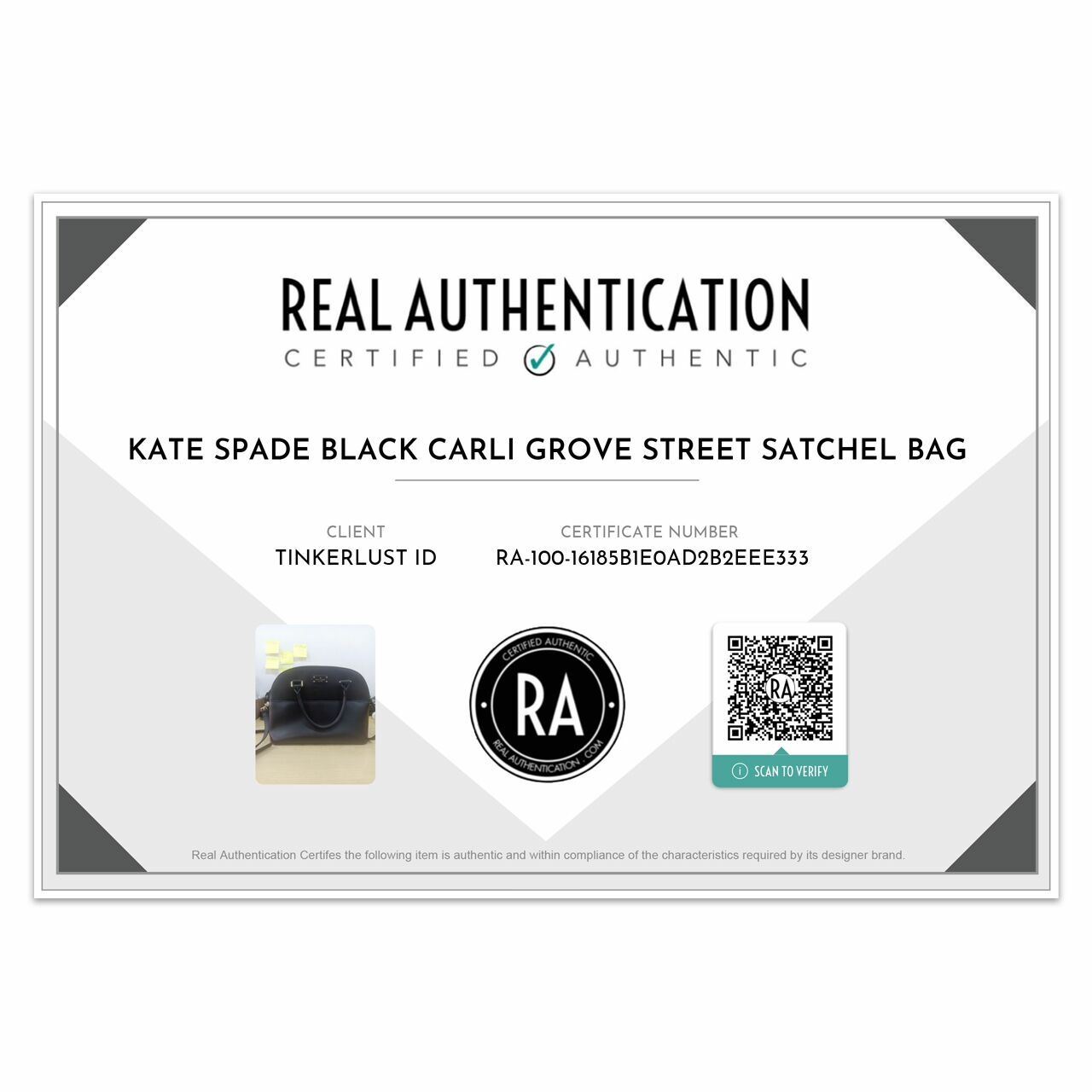 Kate Spade Black Carli Grove Street Satchel