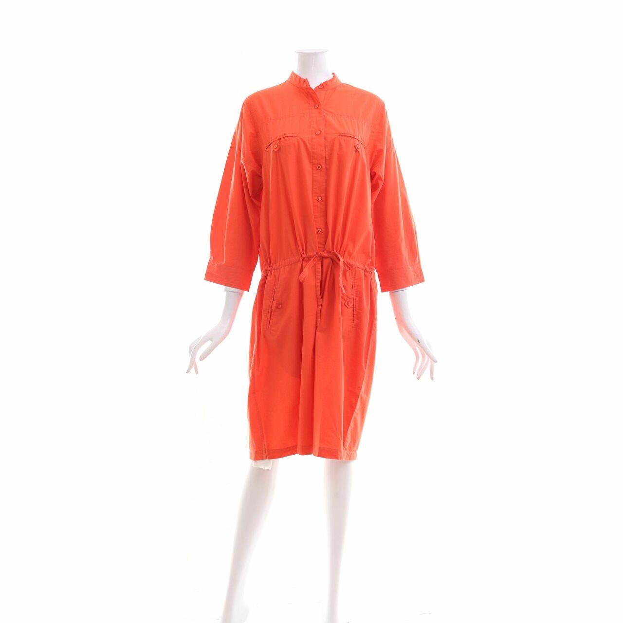 Raoul Orange Midi Dress