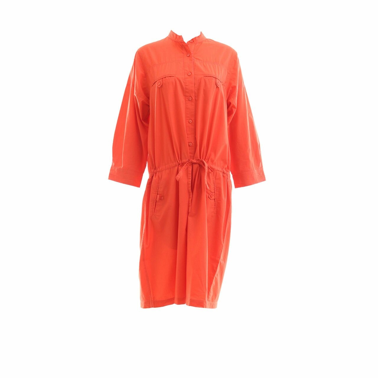 Raoul Orange Midi Dress