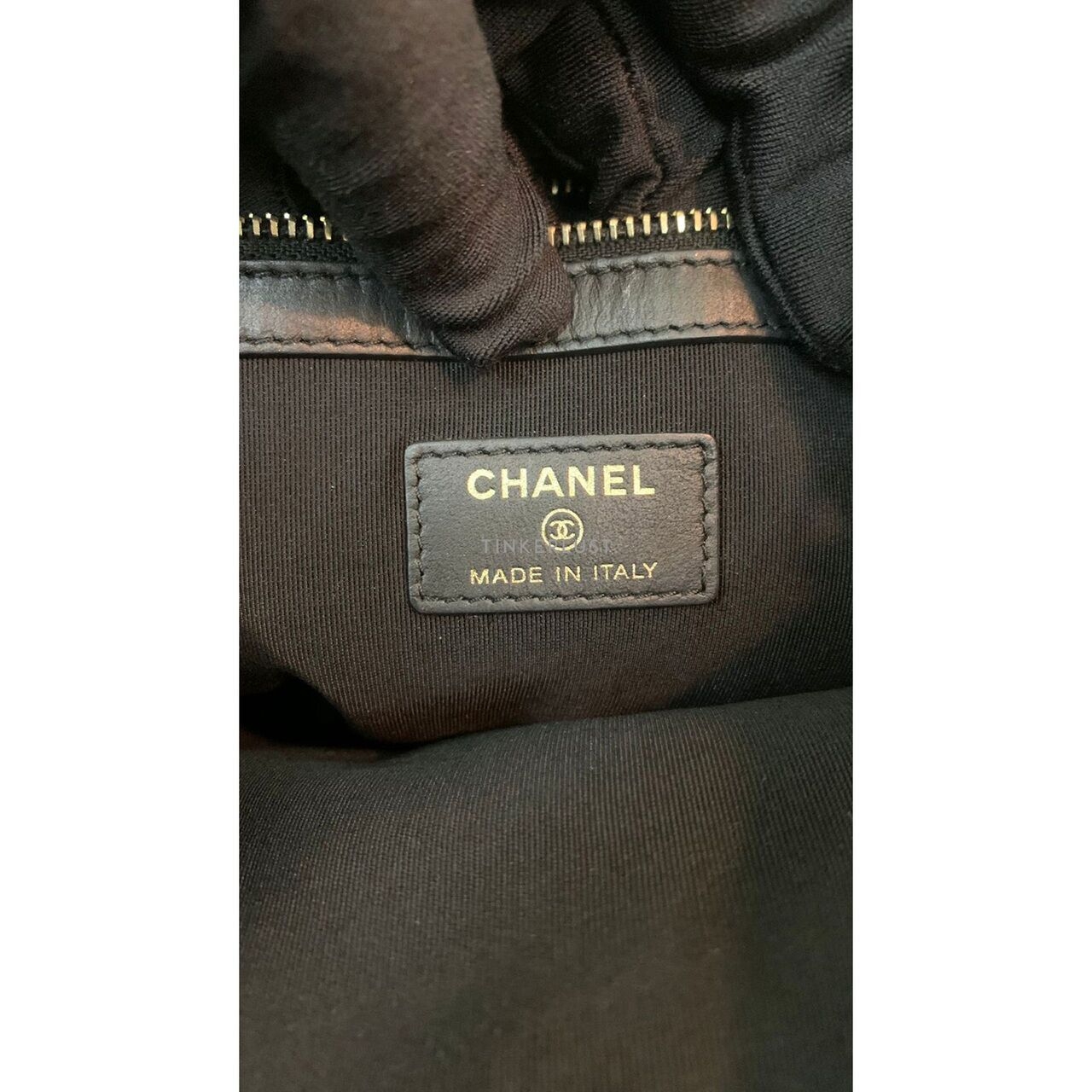 Chanel Boy O Case Black Caviar GHW Pouch