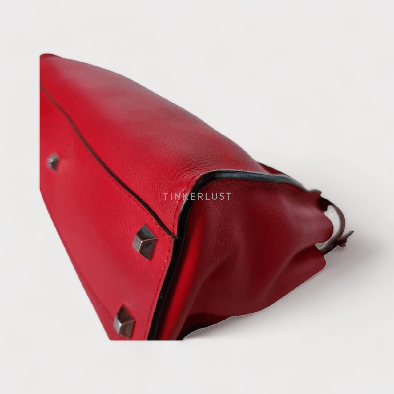 Fendi Peekaboo Studded Medium Red