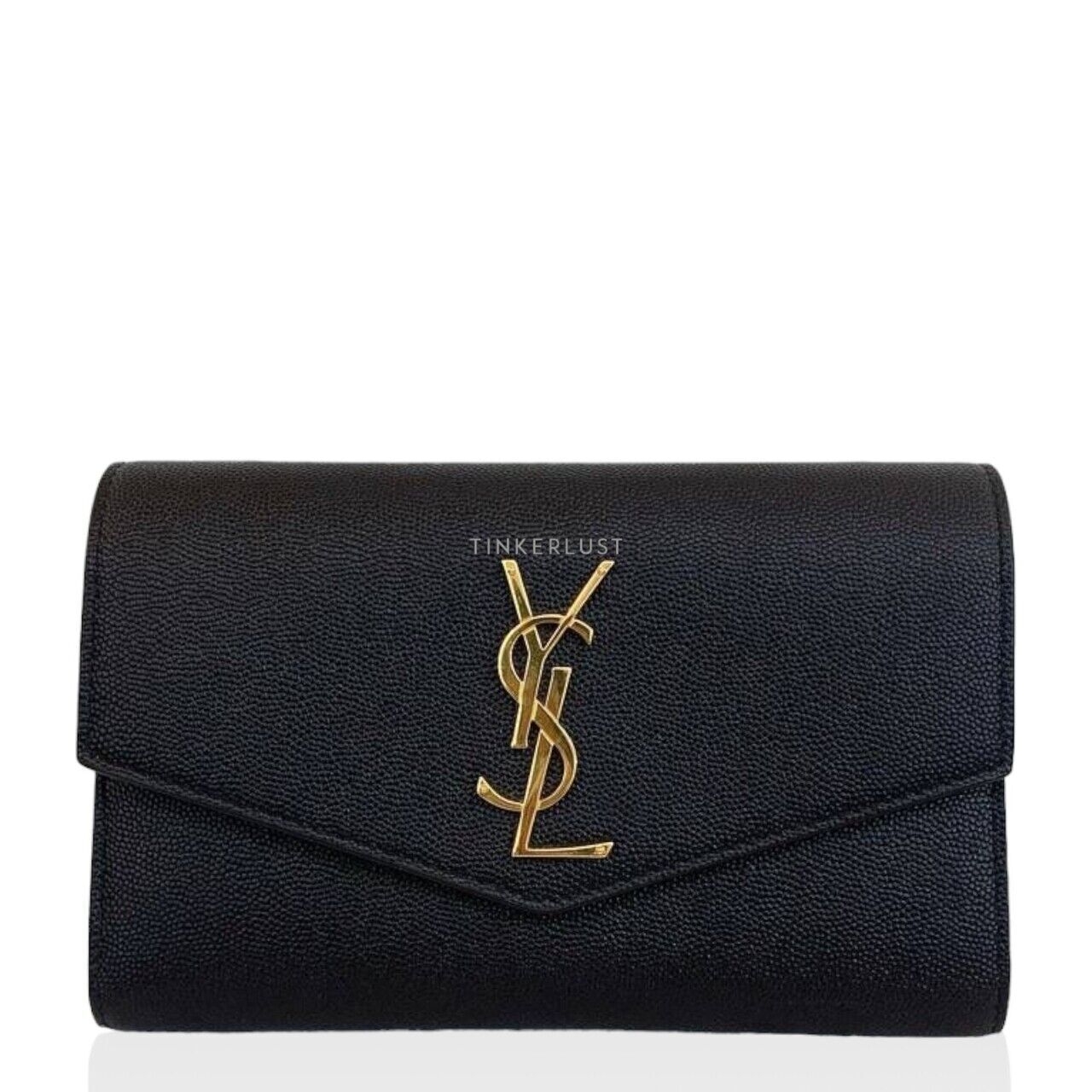 Yves Saint Laurent Uptown in Black GHW WOC Slingbag