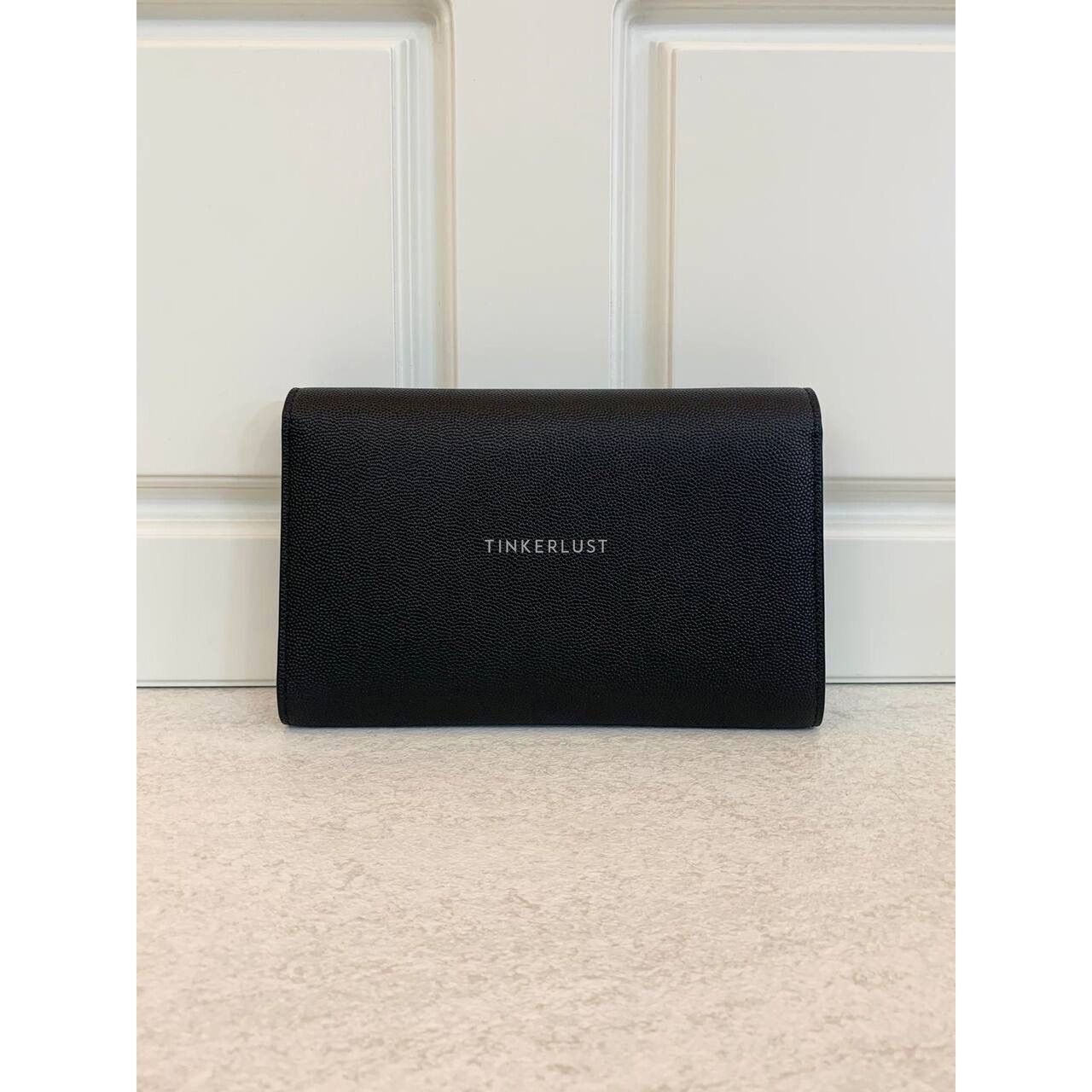 Yves Saint Laurent Uptown in Black GHW WOC Slingbag